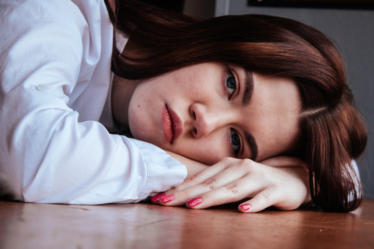 sad depressed woman